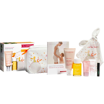 Clarins Skin Care G.S Strtch Mark 175Ml+Tonic Bdy Oil 100Ml+Trial Bdy Scrb+Ma Day Crm+Supra Curl Msc Mini