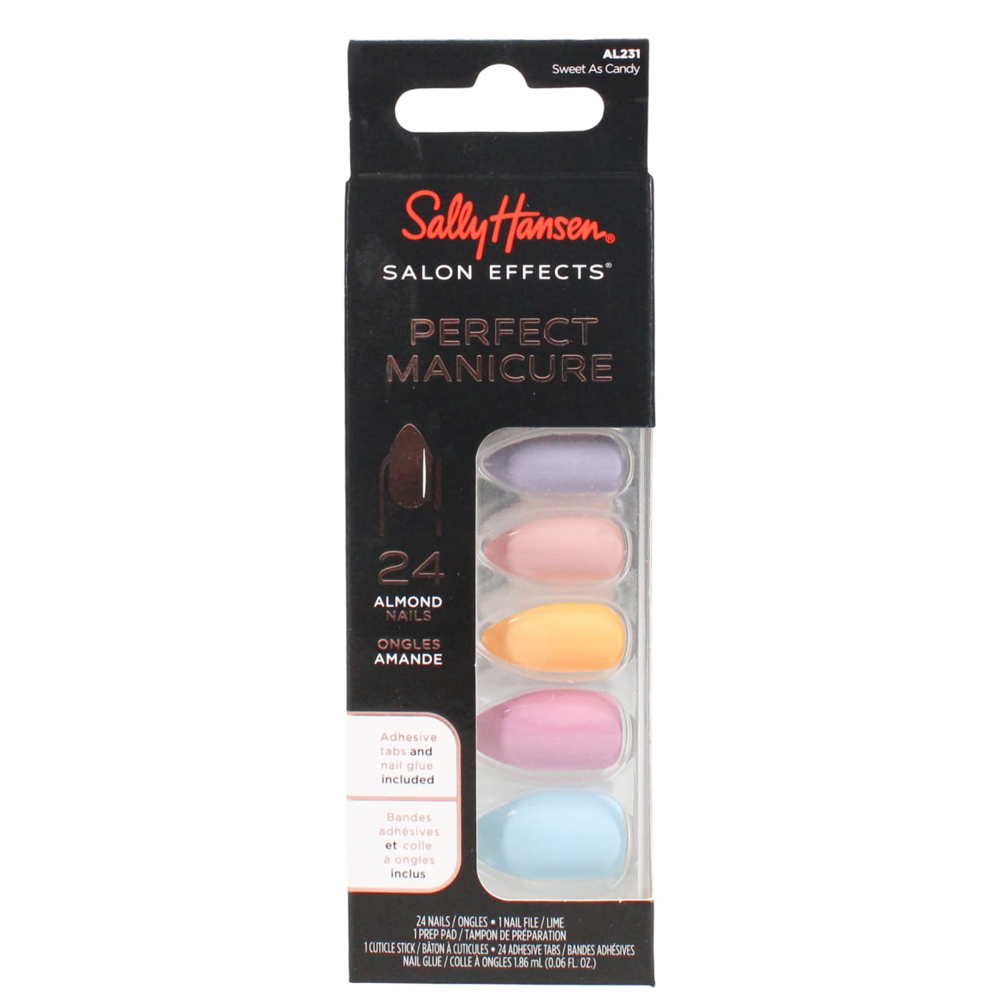Sally Hansen Salon Effects® Perfect Manicure⢠Fake Nails - Sweet As Candy Almond Default Title