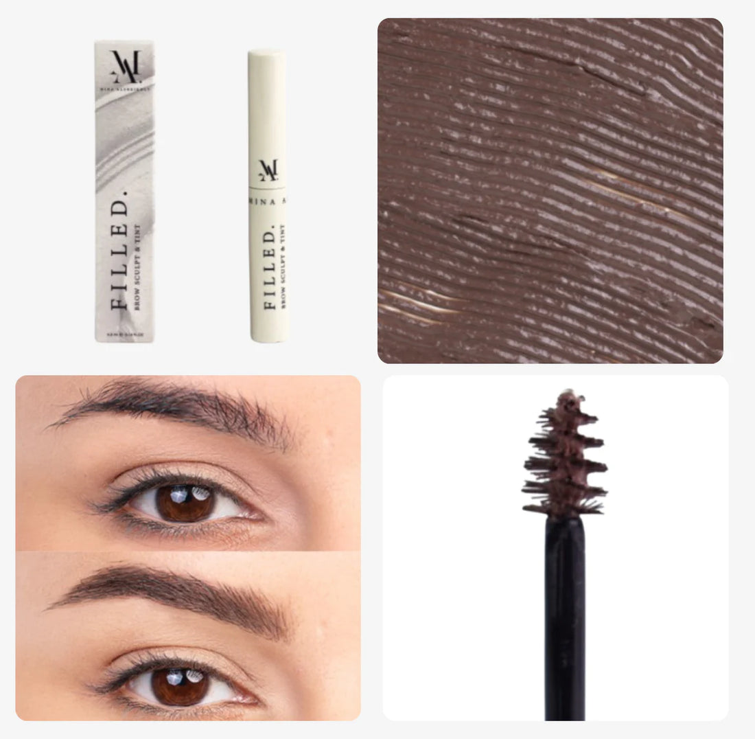 By Mina Al Sheikhly Filled Brow Sculpt & Tint – Dark Brown