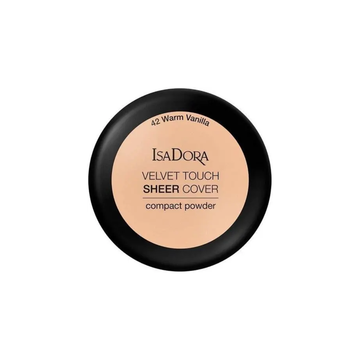 Isadora Velvet Touch Sheer Compact Powder Shade Warm Vanilla (42)