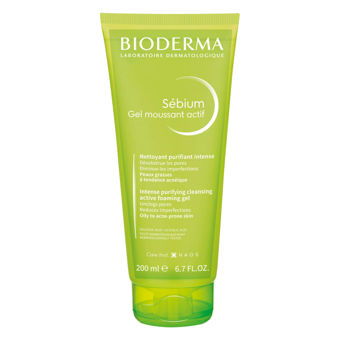 Bioderma Sebium Intense Purifying Cleansing Active Foaming Gel + Sebium Pore Refiner 15ml