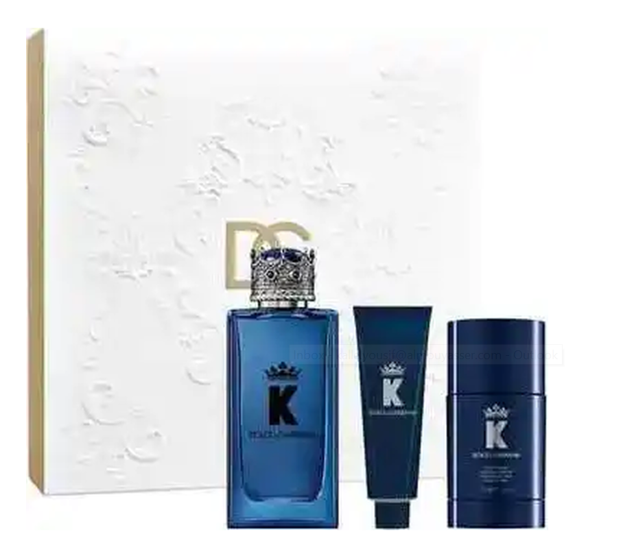 Dolce & Gabbana K Perfume Set Eau De Parfum 100ml & Shower Gel 50ml & Deodorant Stick 75ml Default Title